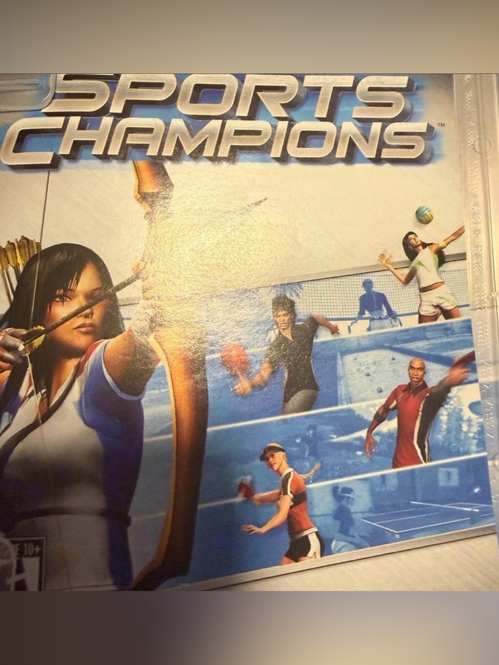 Sony Sports Champions - Blue and White Athletic Game Art